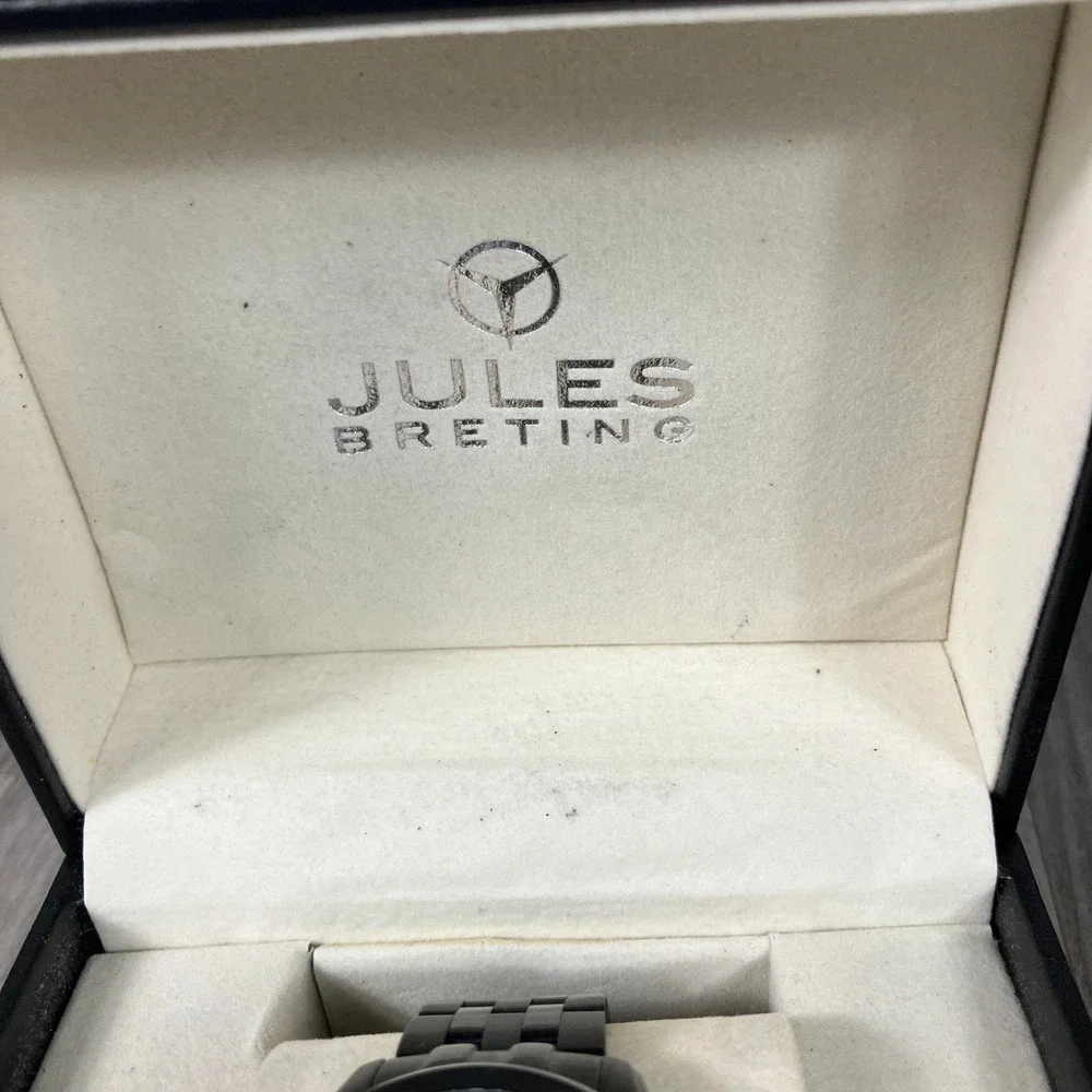 Jules Breting Geidi Prime Ion Plated Black Swiss‎ Chronograph Quartz 46 mm